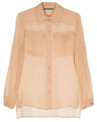 Alberta Ferretti Hemd aus Chiffon Nude