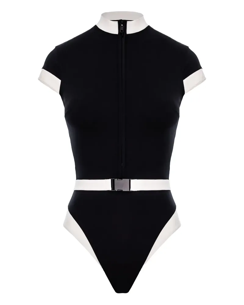 Noire Swimwear Elara Badeanzug - Schwarz Schwarz