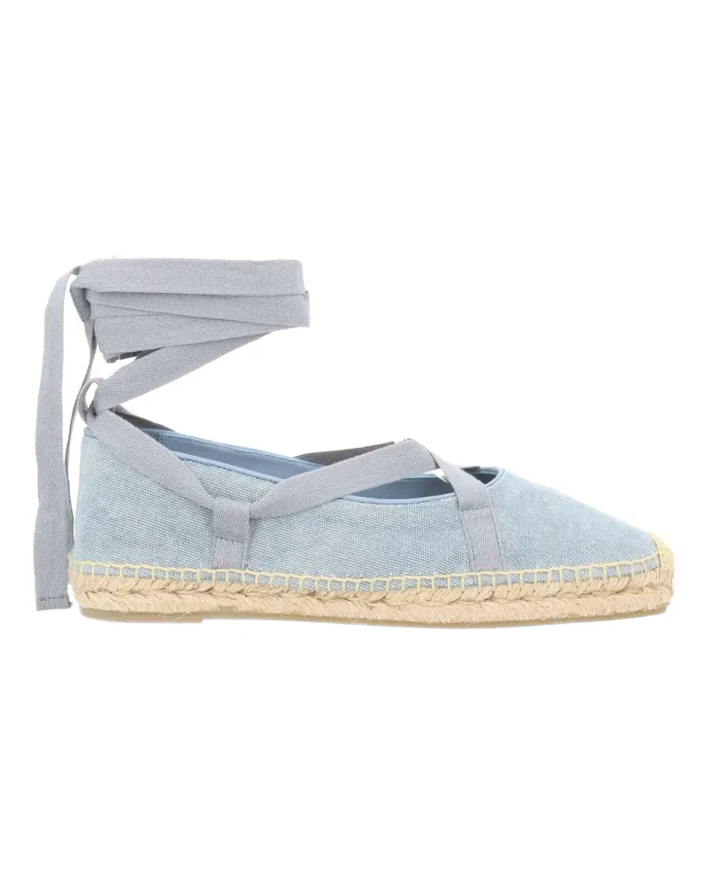 Castañer Petunia lace-up flat espadrille - Blau Blau