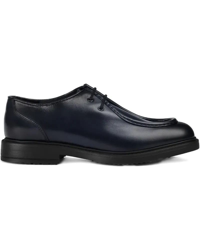 Doucal´s leather lace-up derby shoes - Blau Blau
