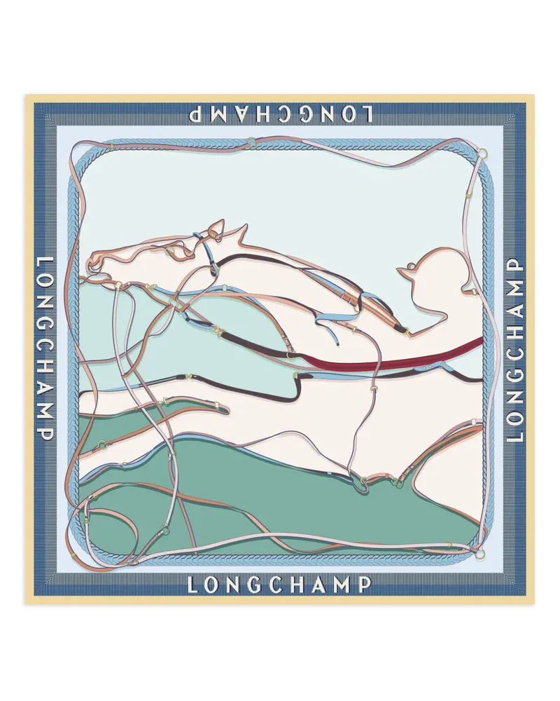 Longchamp A Toute Allure Seidenschal - Nude Nude