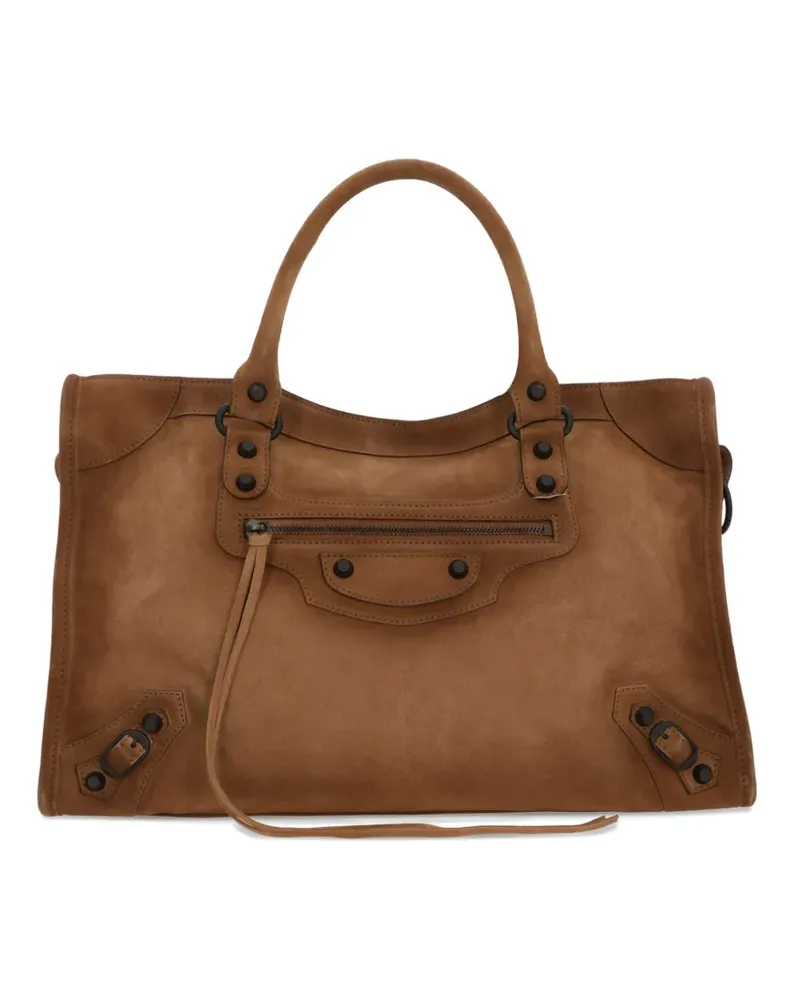 Balenciaga medium Le City tote bag - Braun Braun