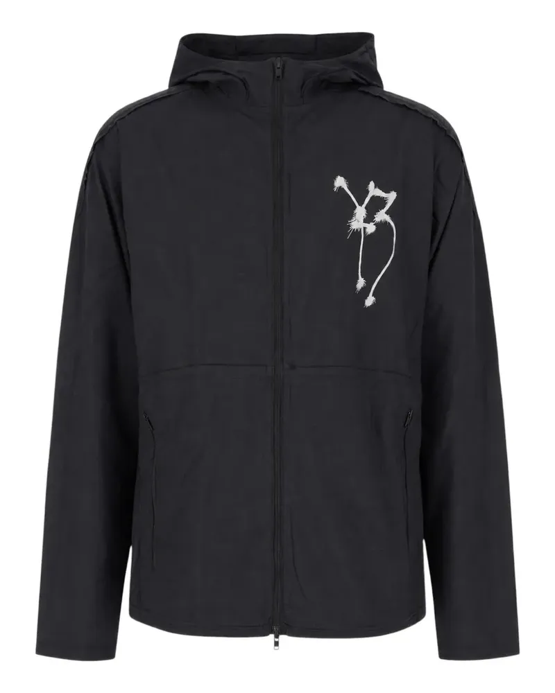 adidas Kapuzenjacke mit grafischem Print - Schwarz Schwarz
