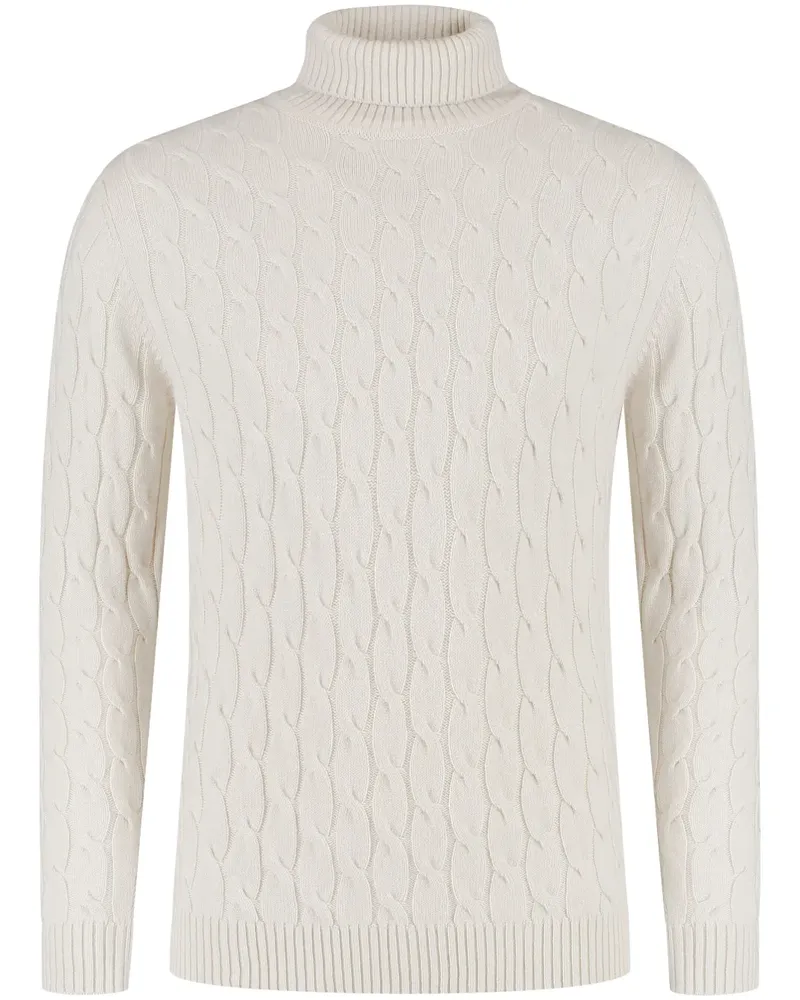 Luigi Borrelli Pullover mit Zopfmuster - Nude Nude