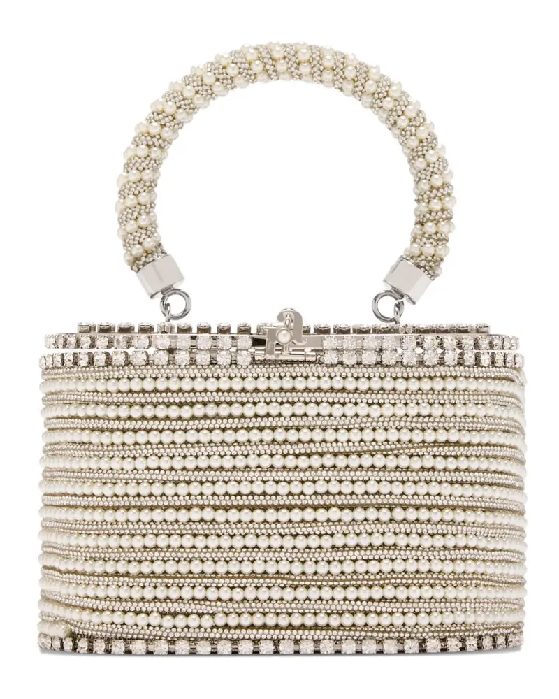 Rosantica Mini Holli Libellula Handtasche mit Perlen - Nude Nude