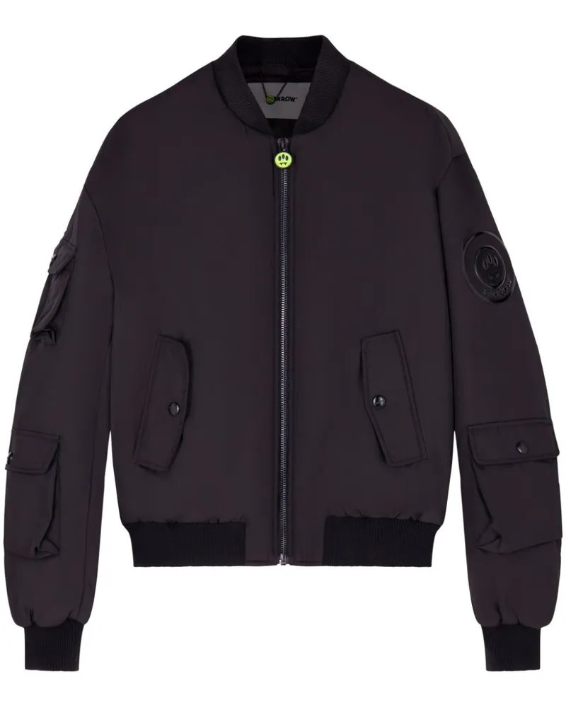 BARROW Bomberjacke mit Logo-Applikation - Schwarz Schwarz