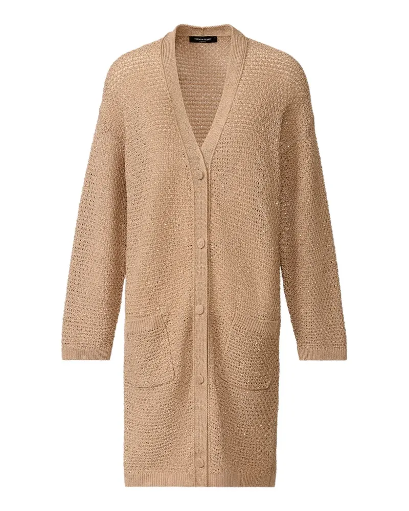 Fabiana Filippi Oversized-Cardigan mit Taschen - Braun Braun