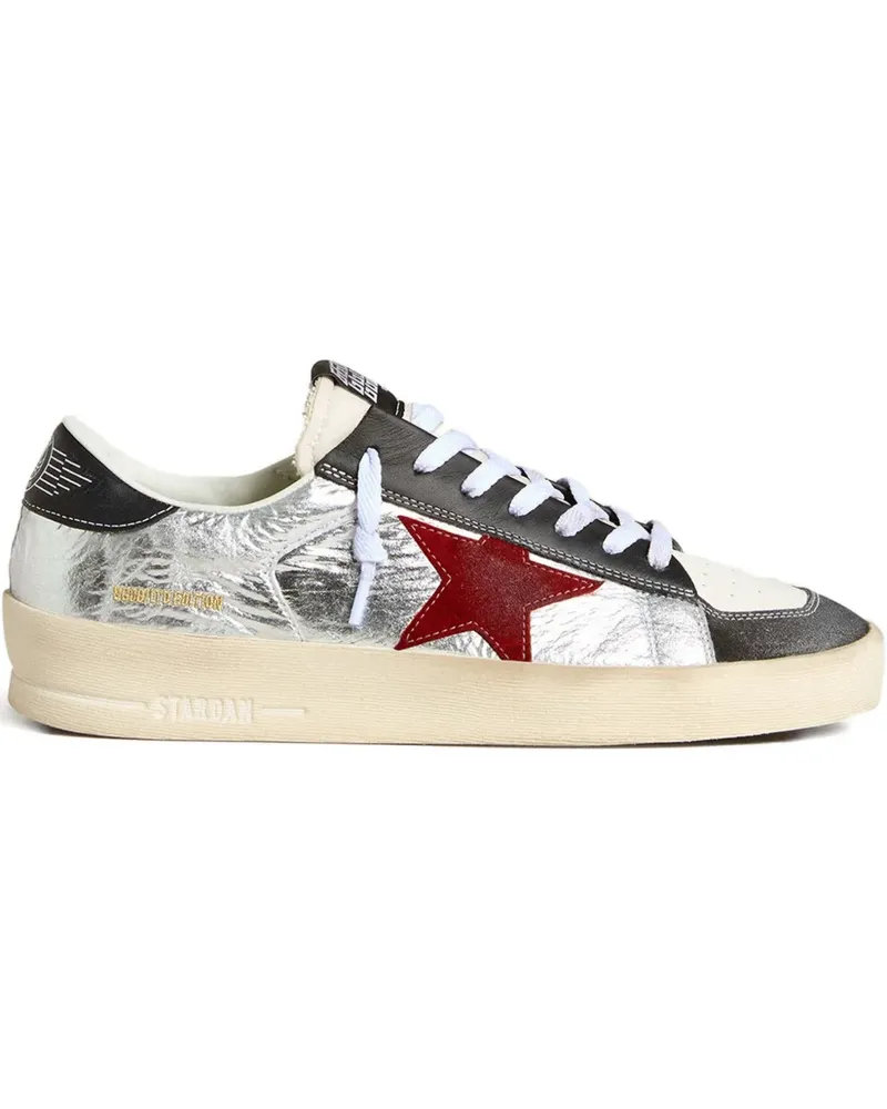 Golden Goose Super Star Sneakers im Metallic-Look - Silber Silber