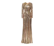 Abendkleid mit Pailletten - Gold