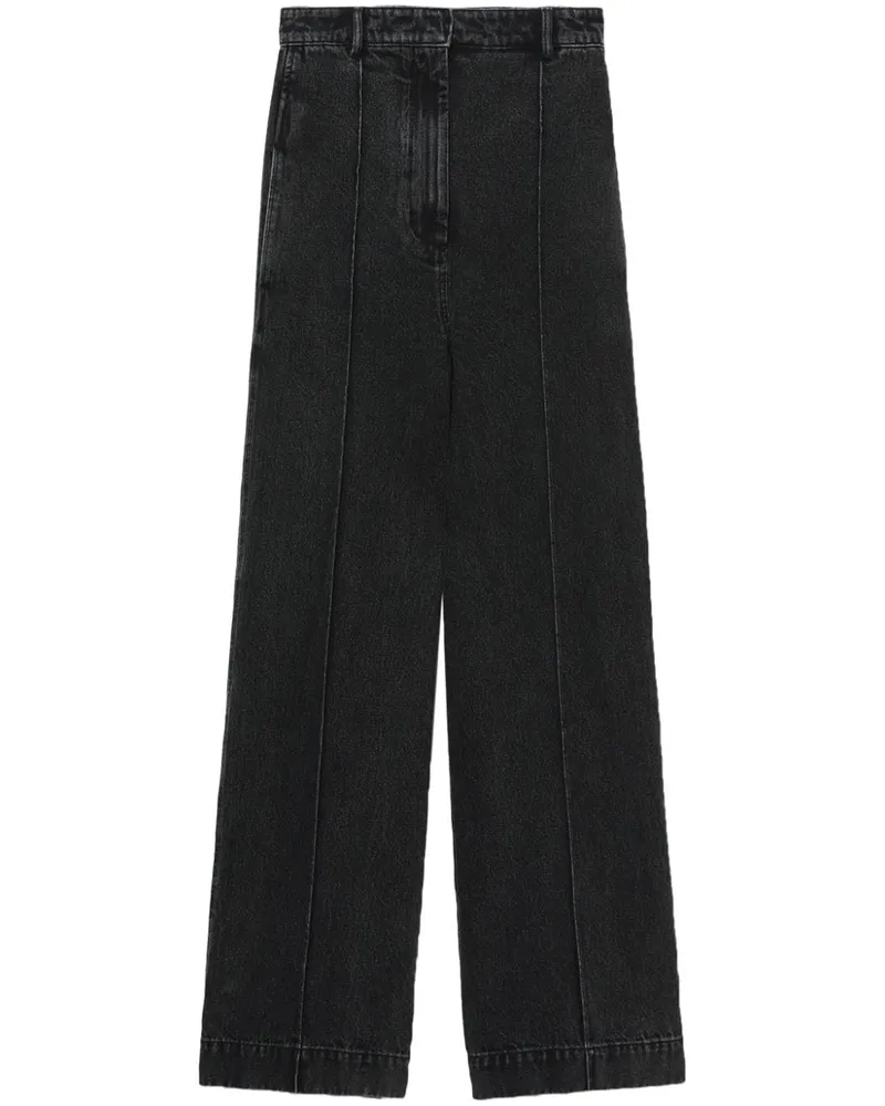 3.1 phillip lim Weite High-Rise-Jeans - Schwarz Schwarz