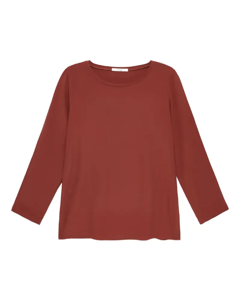 Maliparmi Langarmshirt mit Rundhalsausschnitt - Rot Rot