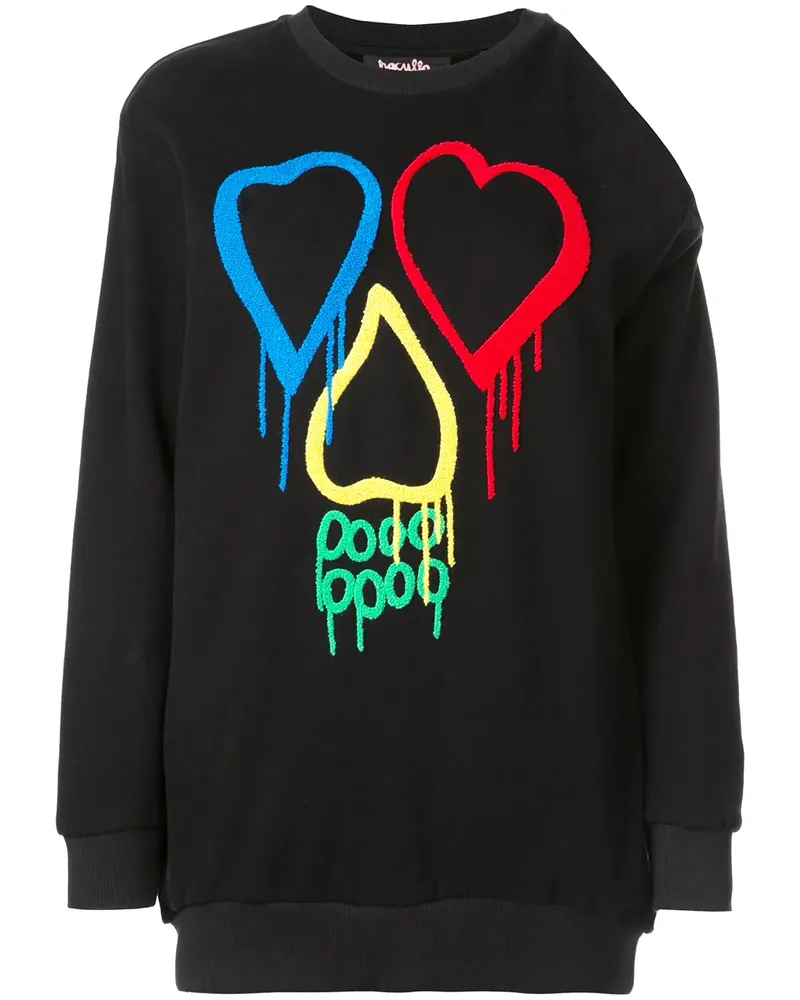 Haculla Sweatshirt mit Cut-Out - Schwarz Schwarz
