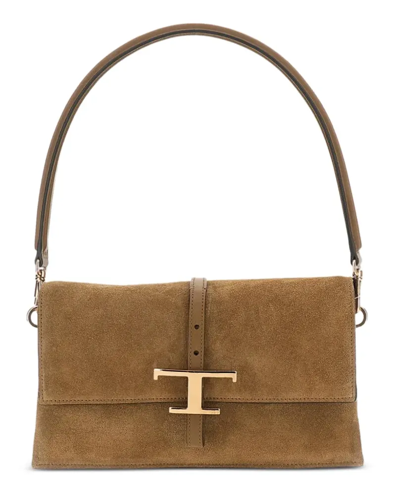 TOD'S T Timeless Schultertasche - Braun Braun