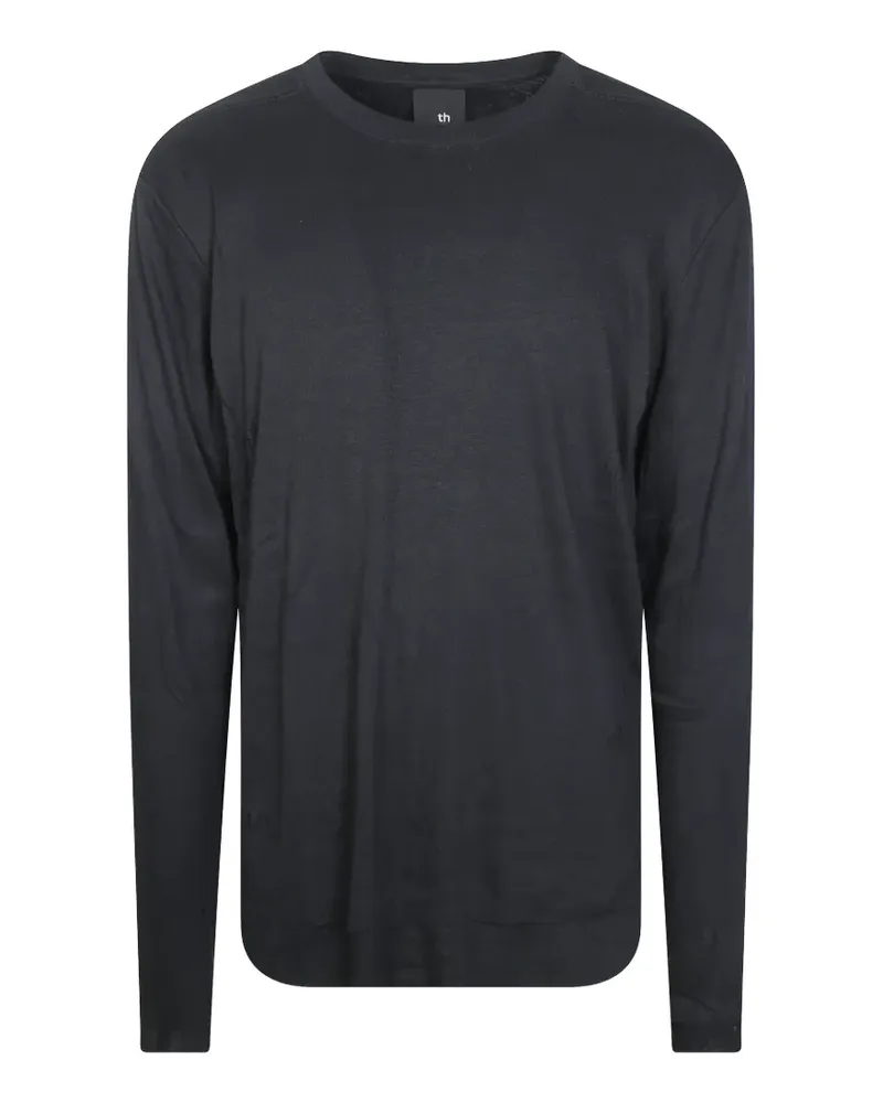 THOM KROM distressed long-sleeve T-shirt - Schwarz Schwarz