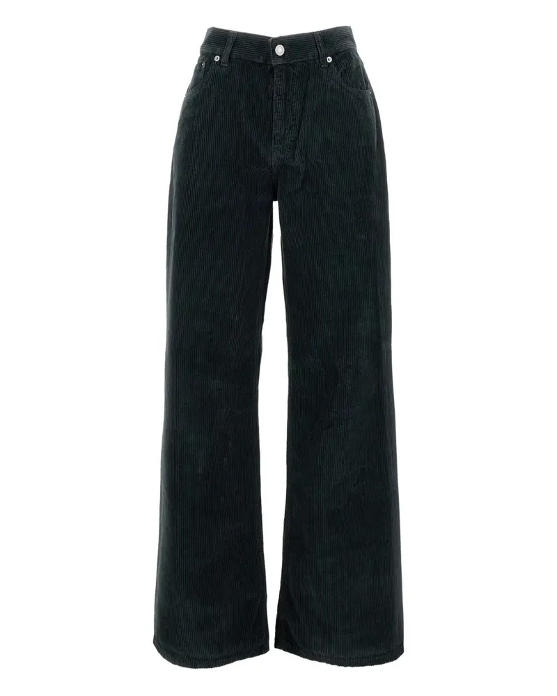 Haikure Straight-Leg-Hose aus Cord - Schwarz Schwarz