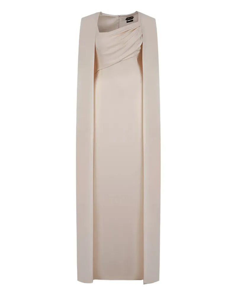 Tom Ford Asymmetrisches Kleid im Cape-Stil - Nude Nude
