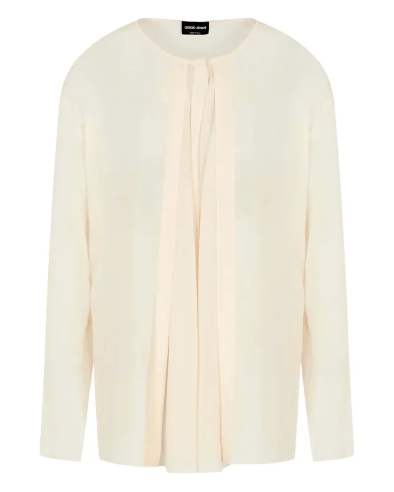 Giorgio Armani Bluse aus Seide - Nude Nude