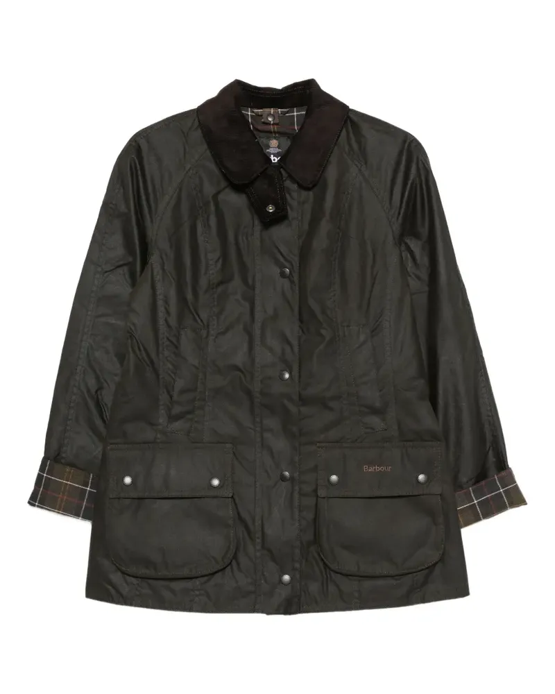 Barbour waxed-cotton coat - Grün Grün