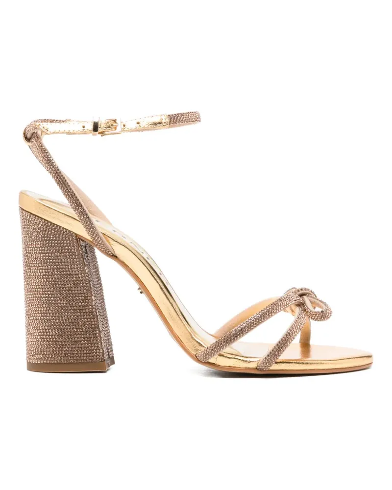 Werner bow-upper heeled sandal - Gold Gold