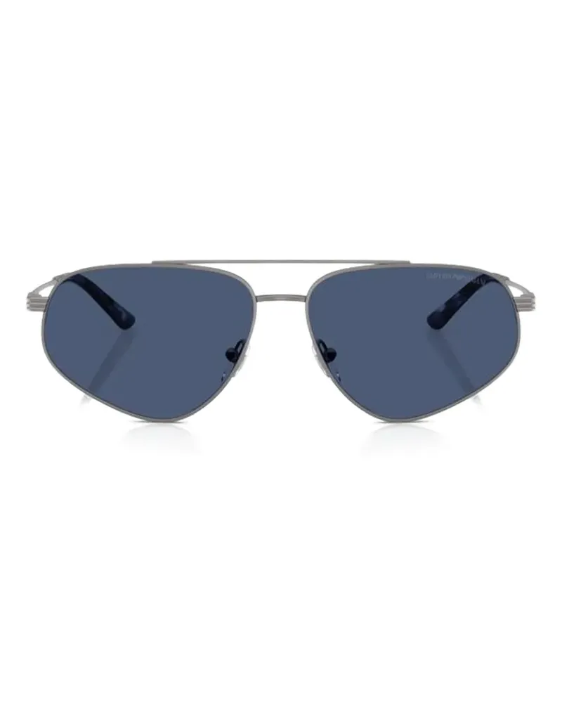 Emporio Armani Getönte Pilotenbrille - Silber Silber