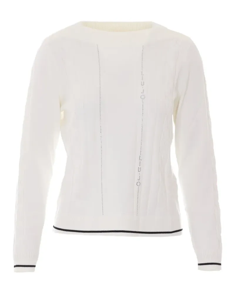 Liu Jo sweater with contrast trim - Weiß Weiß