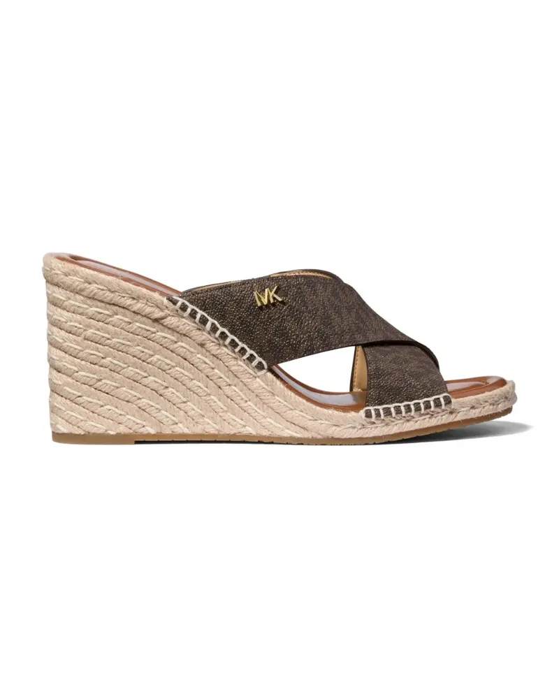 Michael Kors Sandalen mit Monogramm-Print - Braun Braun