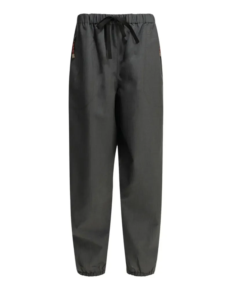 Prada drawstring elasticated track pants - Grau Grau