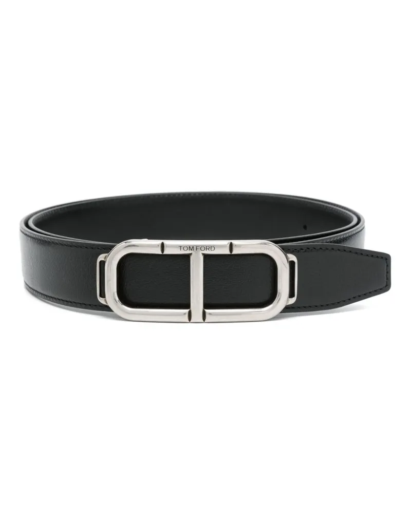 Tom Ford Stadium T Gürtel - Schwarz Schwarz