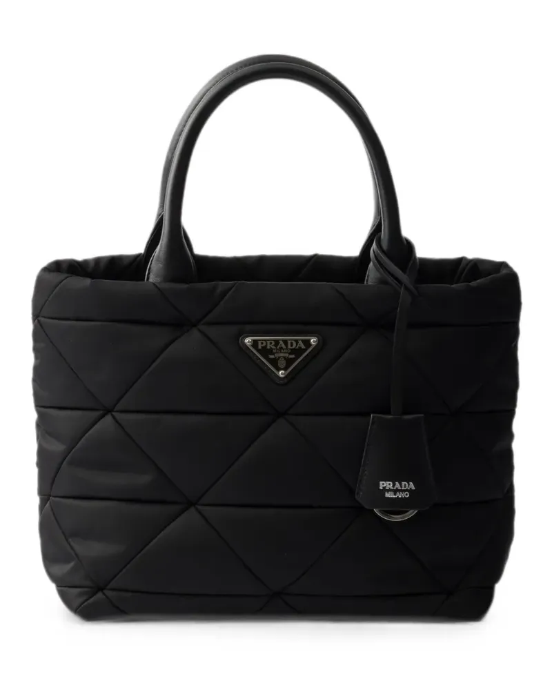 Prada padded Re-Nylon tote bag - Schwarz Schwarz