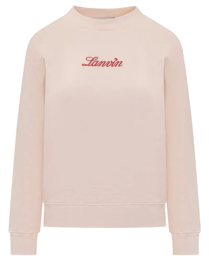 Lanvin Sweatshirt mit Logo-Stickerei - Rosa Rosa