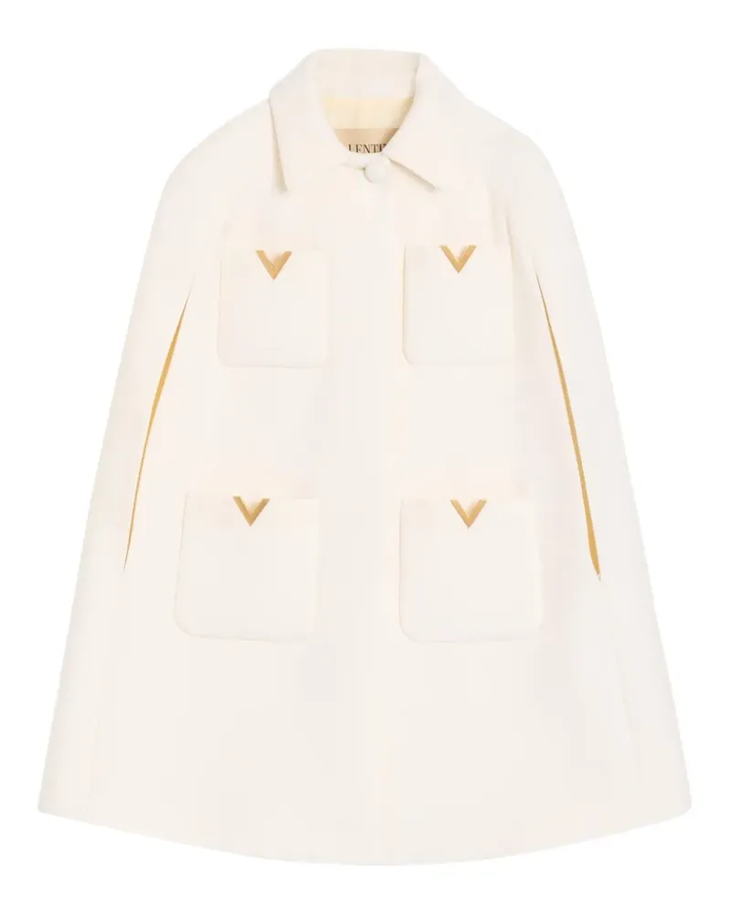 Valentino Garavani Cape aus Samt - Nude Nude