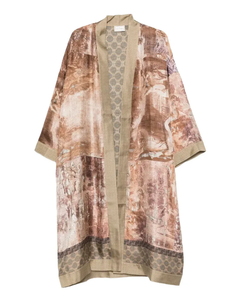 Pierre-Louis Mascia printed kimono - Braun Braun