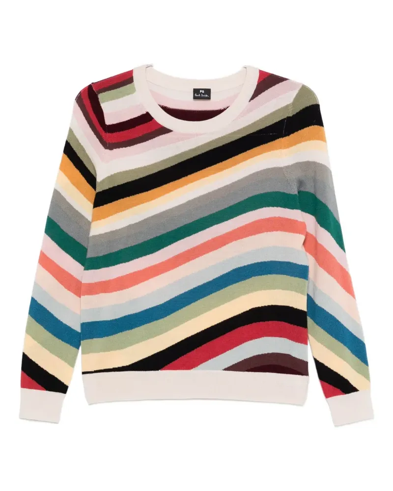Paul Smith Gestreifter Merinopullover - Gelb Gelb