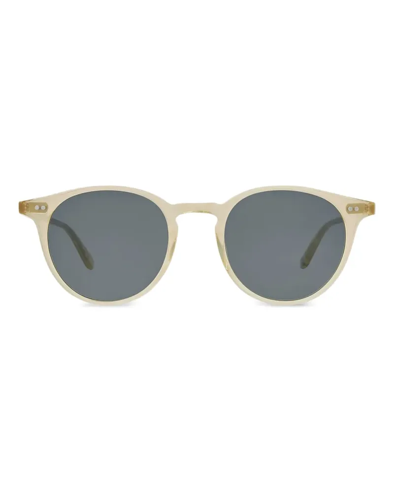 Garrett Leight Runde Clune Sonnenbrille - Gelb Gelb