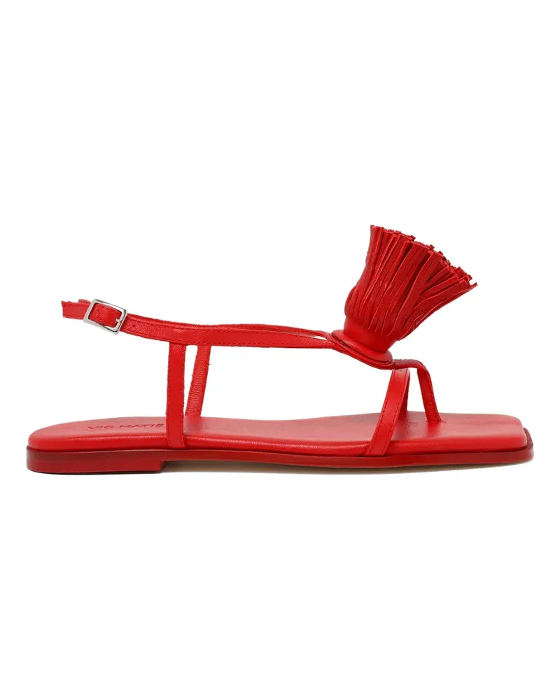 Vic Matié tassel-detail buckle-fastening sandals - Rot Rot