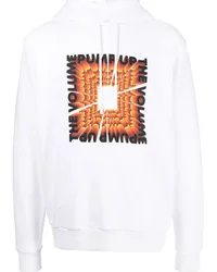 Marcelo Burlon | County of Milan Hoodie mit Slogan-Print Weiß