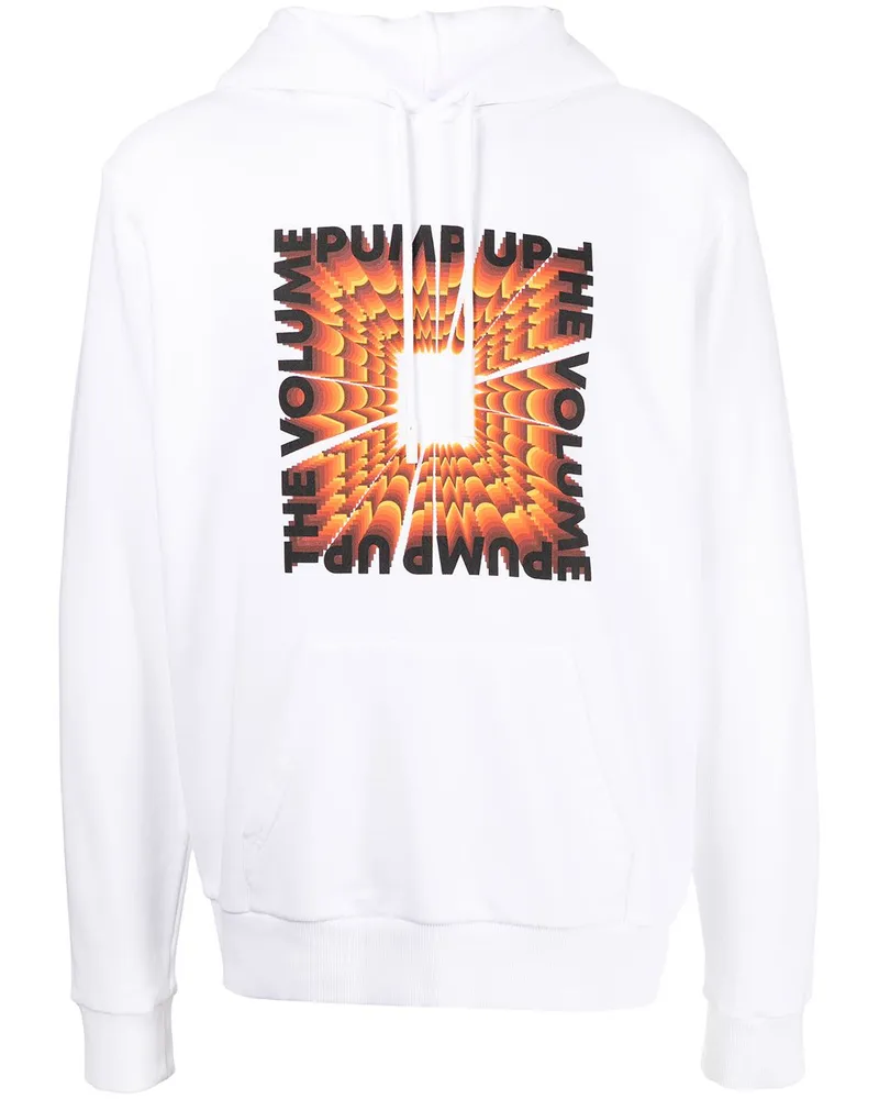 Marcelo Burlon | County of Milan Hoodie mit Slogan-Print Weiß