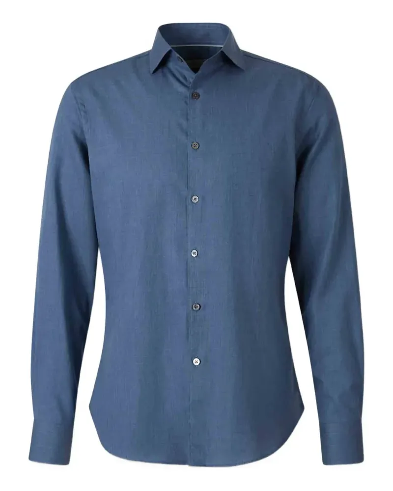 Canali Klassisches Hemd - Blau Blau