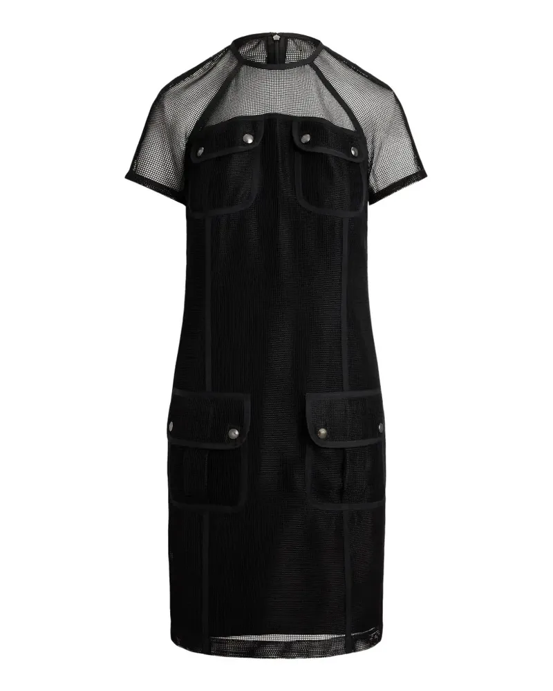 Ralph Lauren Mesh-Minikleid mit Taschendetail - Schwarz Schwarz