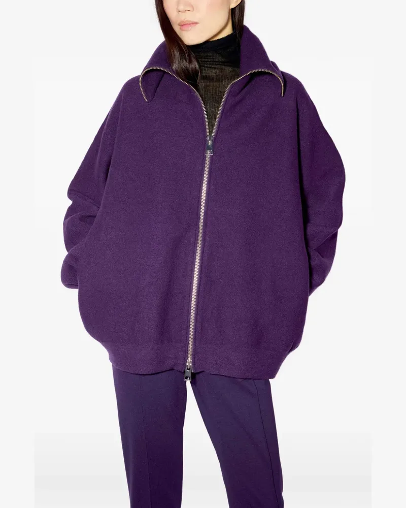 Liviana Conti Cardigan mit Reißverschluss - Violett Violett
