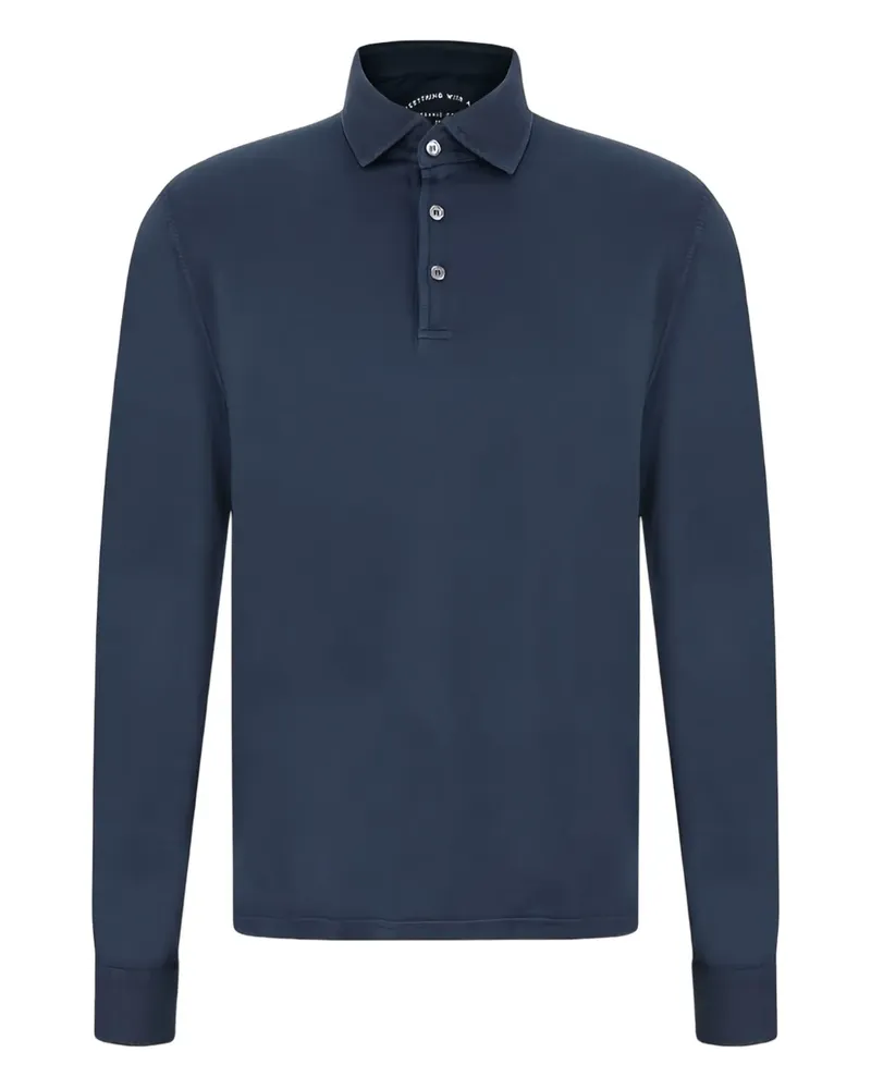 Fedeli organic cotton polo shirt - Blau Blau