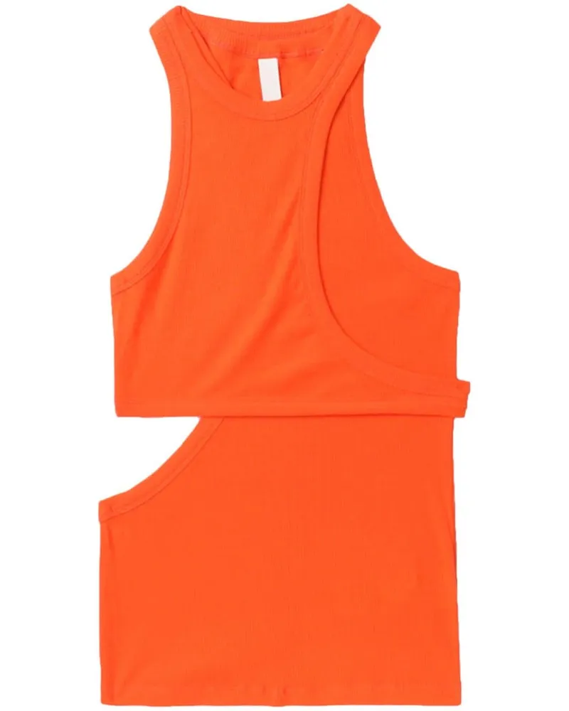 Dion Lee Oberteil im Layering-Look - Orange Orange