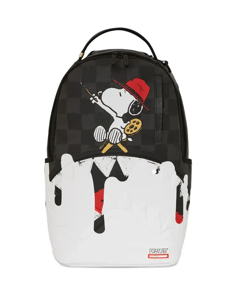 Sprayground Rucksack mit Snoopy-Print - Schwarz Schwarz