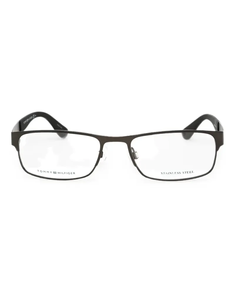 Tommy Hilfiger rectangle-frame glasses - Schwarz Schwarz