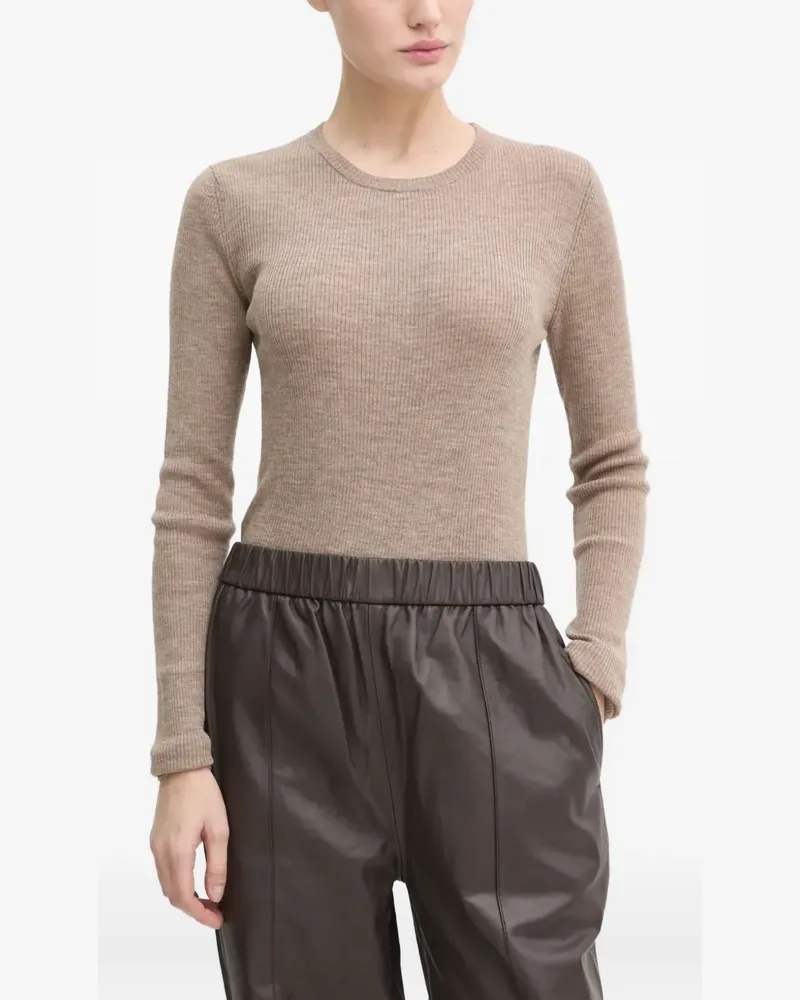 Day Birger et Mikkelsen ribbed wool top - Braun Braun