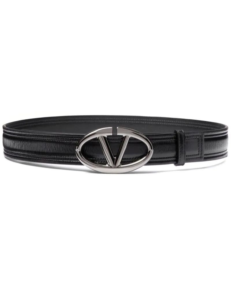 Valentino Garavani VLogo The Bold Edition Gürtel 30mm - Schwarz Schwarz