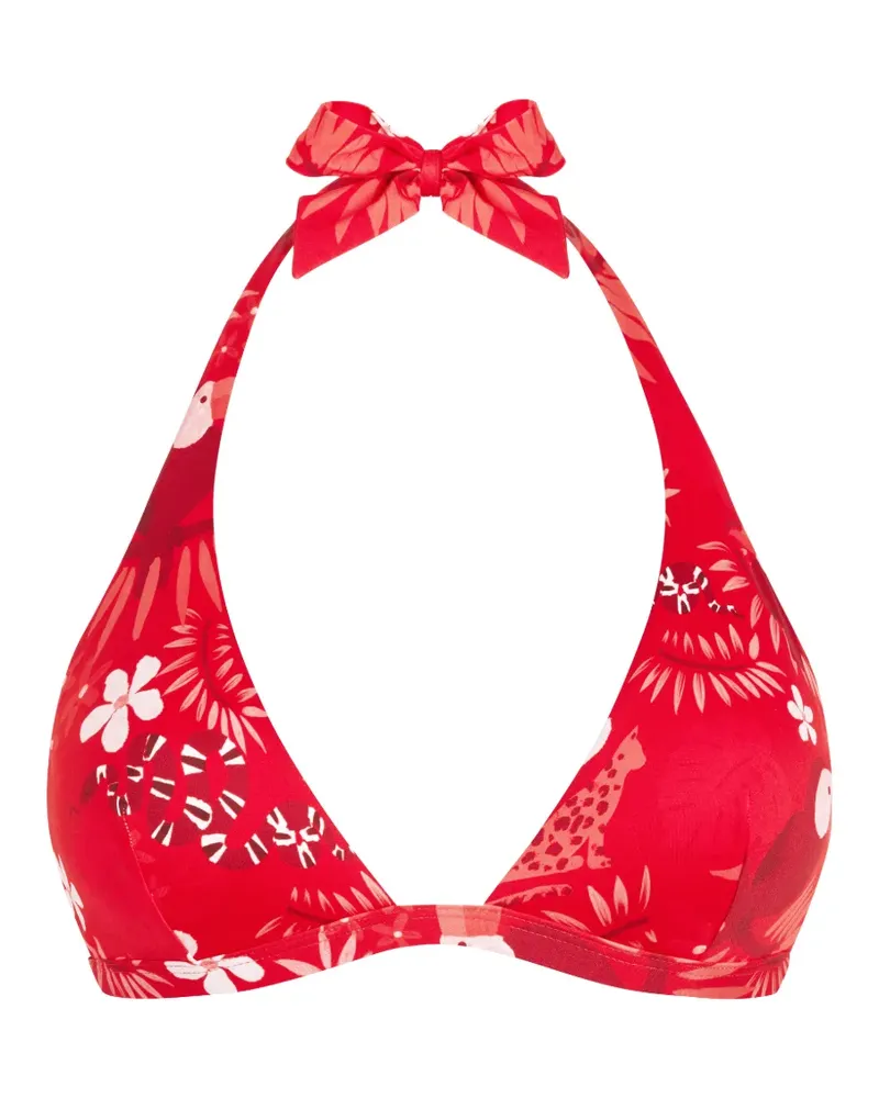 Vilebrequin Papel de Embrulho halter bikini top - Rot Rot