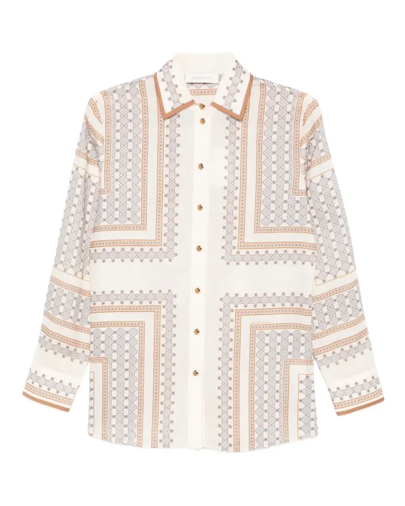 Zimmermann Gemustertes Hemd - Weiß Weiß