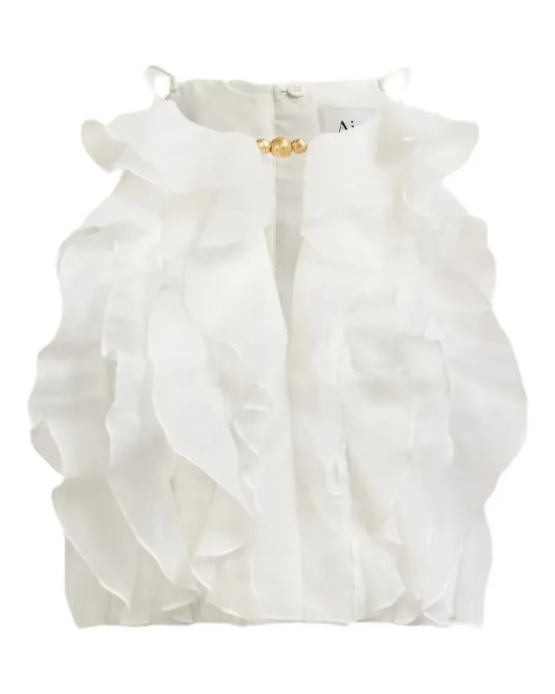 Aje. Cleo Top - Weiß Weiß