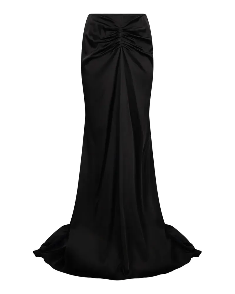 Victoria Beckham Isabella gathered fishtail skirt - Schwarz Schwarz